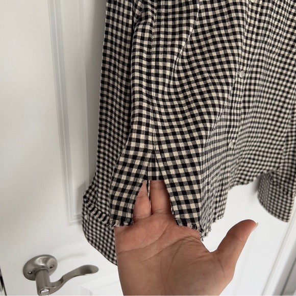 HELMUT LANG
Plaid Print Long Sleeve  snap button down shirt size S - Picture 11 of 11